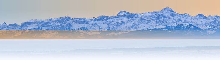 Alpine panorama at Lake Constance